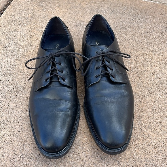 Cole Haan Black Oxford Dress Shoes Mens 
Sz 8.5 M Classic Wedding Formal Laces - Picture 2 of 12